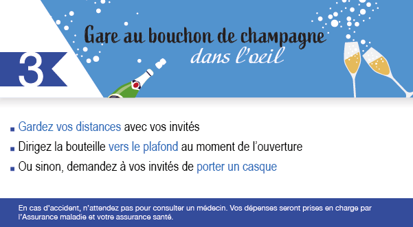 Une illustration bleu foncé avec des flûtes de champagne