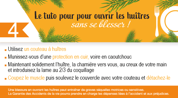 Une illustration orange avec une assiette et une fourchette et des branches de sapin