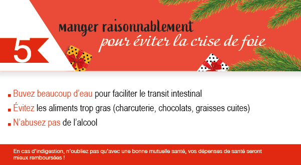 Une illustration rouge avec des cadeaux emballés et des branches de sapin