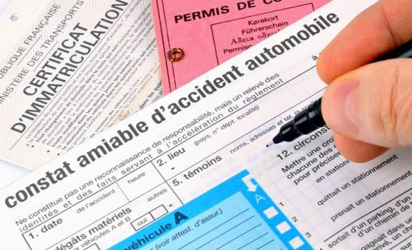 Constat amiable d'accident auto