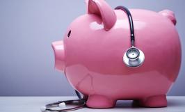Tireline en forme de cochon avec un stéthoscope
