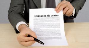 Signature de résiliation de contrat