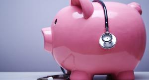 Tireline en forme de cochon avec un stéthoscope